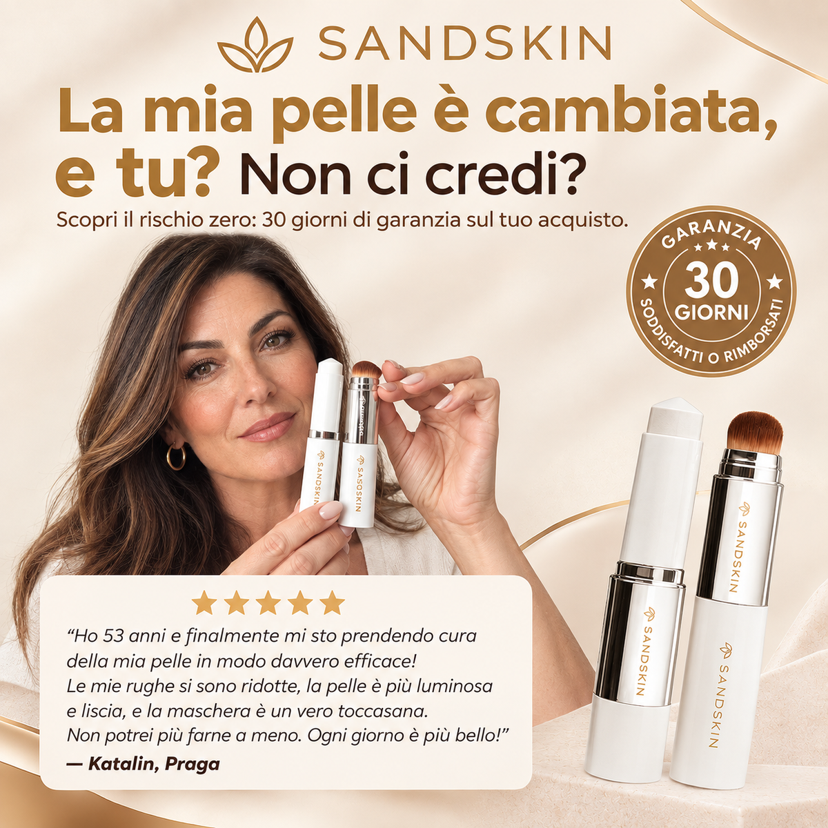 SANDSKIN – Stick Fondotinta Cangiante SPF30